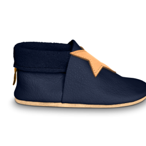 CHAUSSON BLEU OCEAN SOUPLE ET BAREFOOT NENS MANUFAKTUR