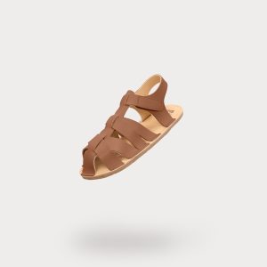 Sandales Barefoot Muris Tunis Mini couleur Walnut Brown